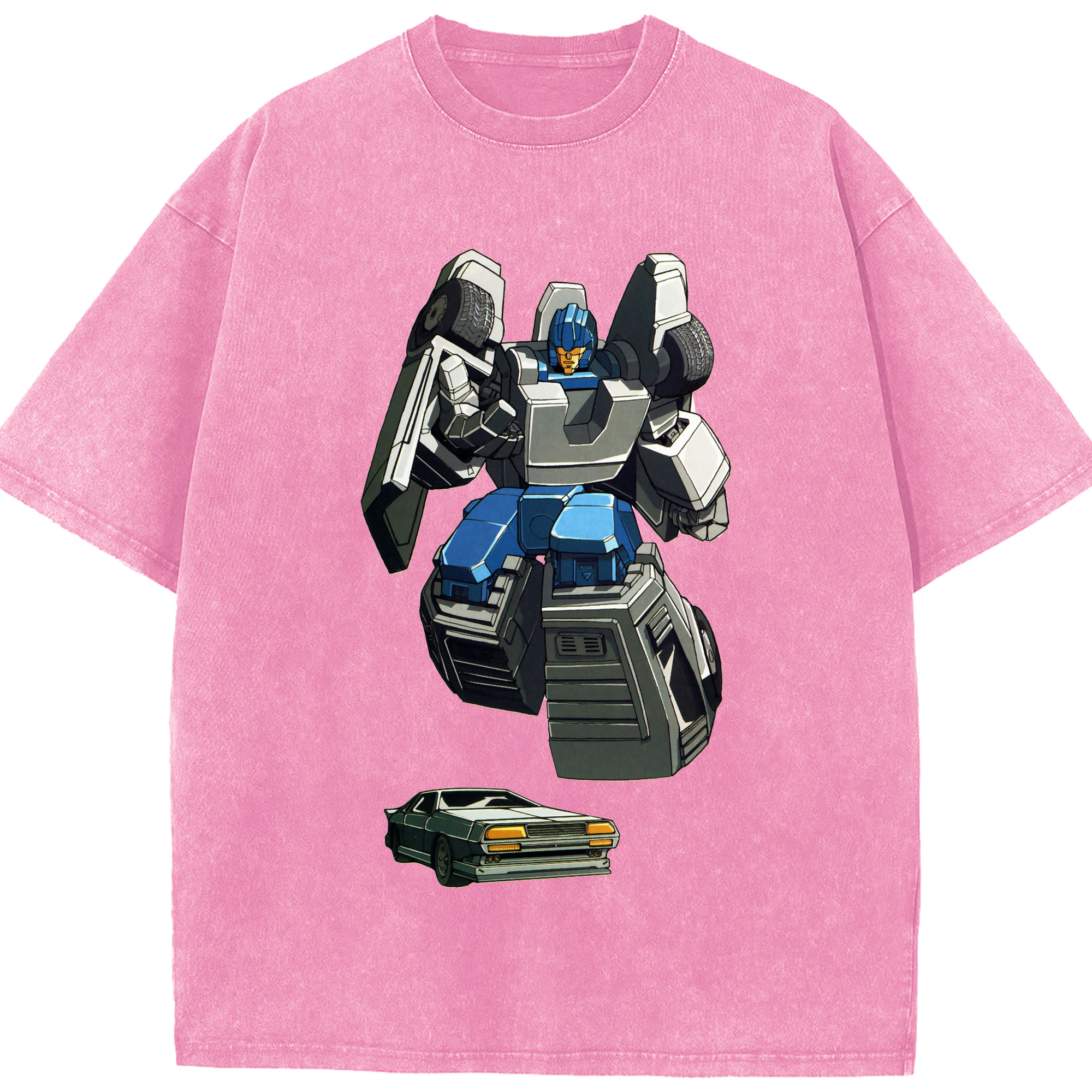 （画像用）  綿100% ヴィンテージ風 半袖Tシャツ（フロントプリント）